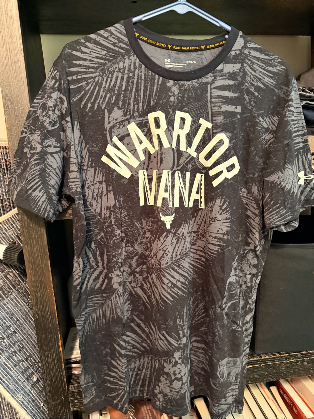Under Armour Black Graphic "Warrior Nana" Short-Sleeve Tee